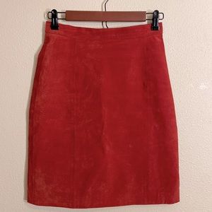 Vintage MonaMode Suede Leather Skirt